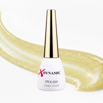 Oja semipermanentă XDynamic 044 – Soft Lemon Gold Glitter Delicat
