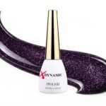 Oja Semipermanentă XDynamic 050 Mov Prună Închis cu Glitter Fin