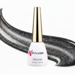 Oja semipermanentă XDynamic 070 – Negru intens cu particule argintii strălucitoare, efect glitter