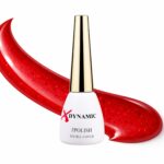 Oja semipermanentă XDynamic 071 – Roșu intens cu particule fine glitter, efect elegant strălucitor
