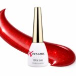 Oja semipermanentă XDynamic 072 – Roșu rubiniu cu glitter fin, efect intens strălucitor