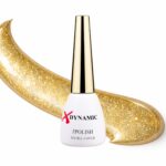Oja semipermanentă XDynamic 074 – Auriu intens cu glitter fin, strălucire