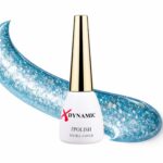 Oja Semipermanentă XDynamic 076 Turcoaz Glitter cu Sclipici Argintiu – Albastru Ice Sparkle Intens