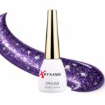 Oja Semipermanentă XDynamic 077 Mov Violet Glitter cu Sclipici Holografic – Purple Sparkle Intens