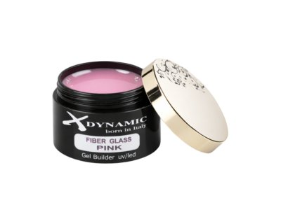 Gel Builder XDynamic Fiber Glass Pink – Roz Natural cu Fibra de Sticlă