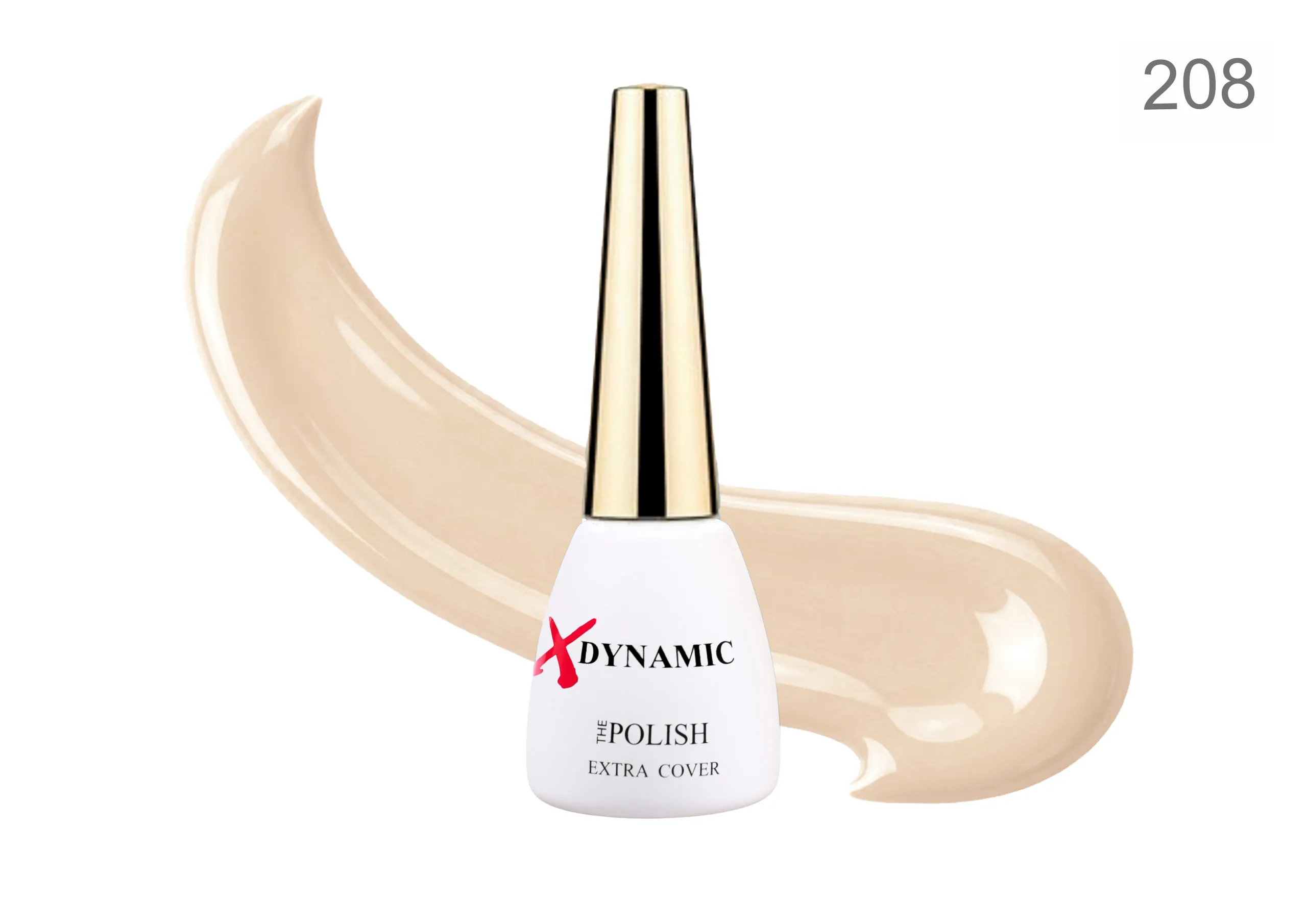208-scaled Ojă Semipermanentă XDynamic 12ml – nuanța 208 Nude Soft Transparent - imagine 1