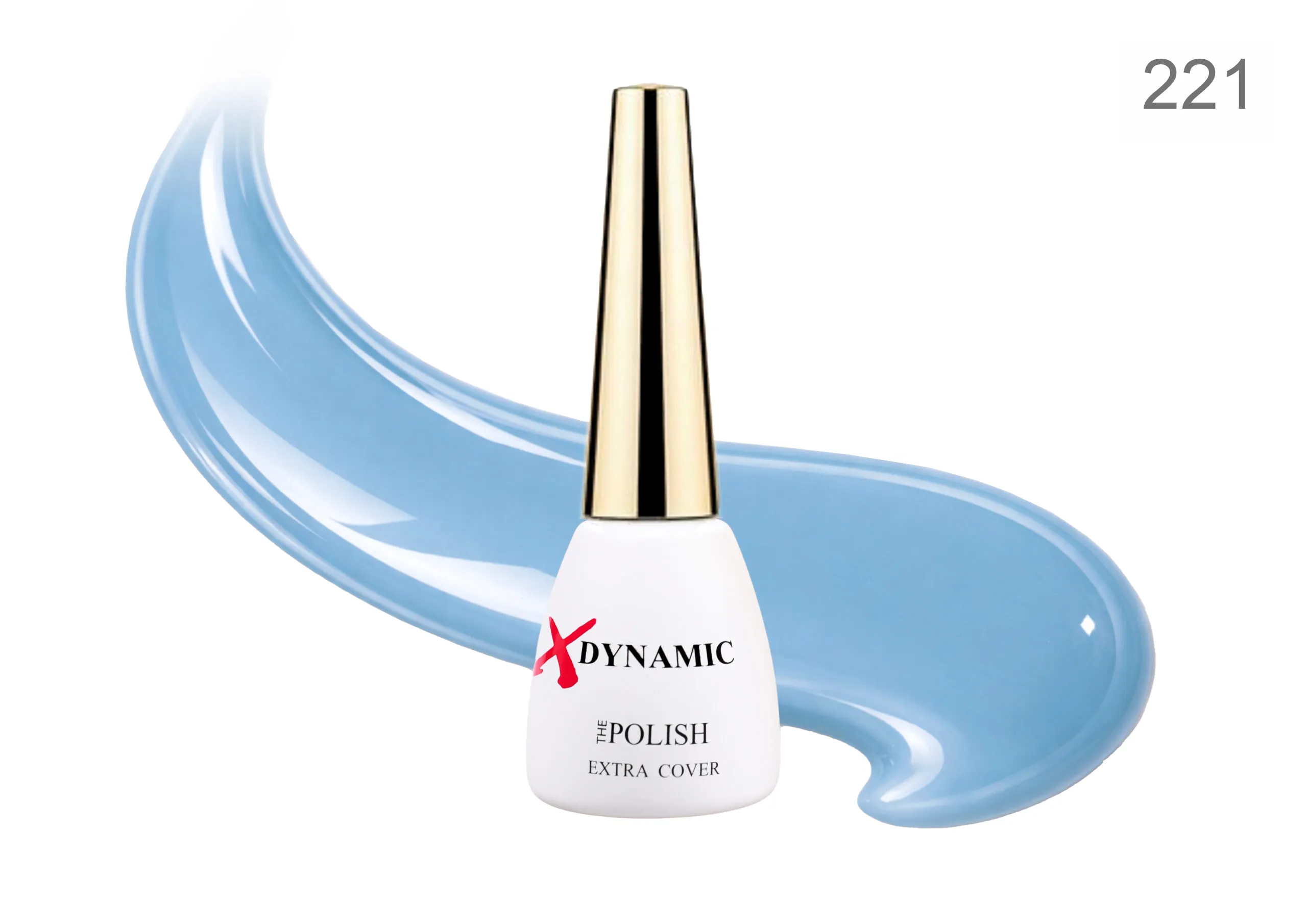 221-scaled Ojă Semipermanentă XDynamic 12ml – nuanța 221 -Sky Blu/Denim Prespalat - imagine 1