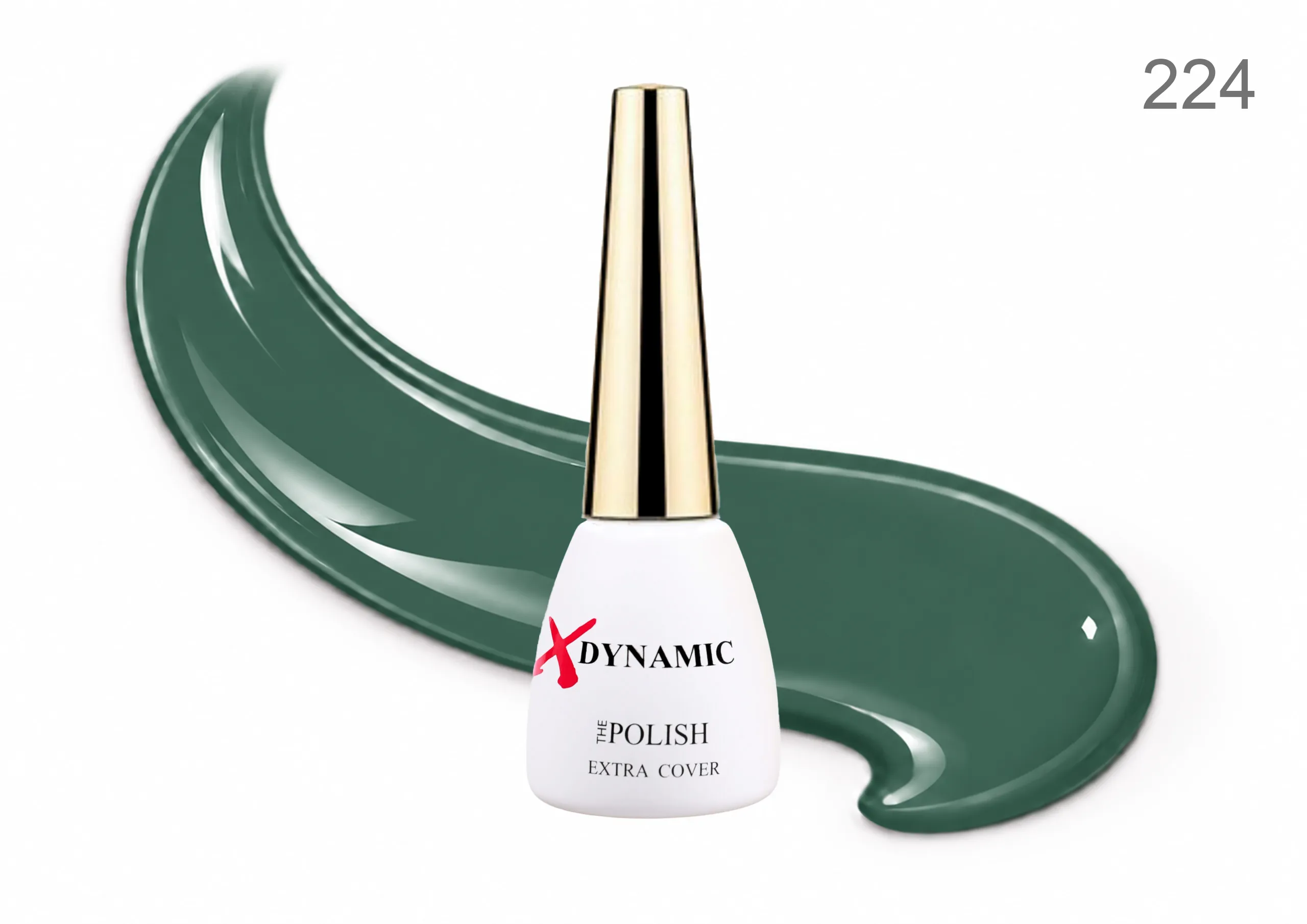 224-scaled Ojă Semipermanentă XDynamic 12ml – Nuanța 224 Verde Salvie - imagine 1