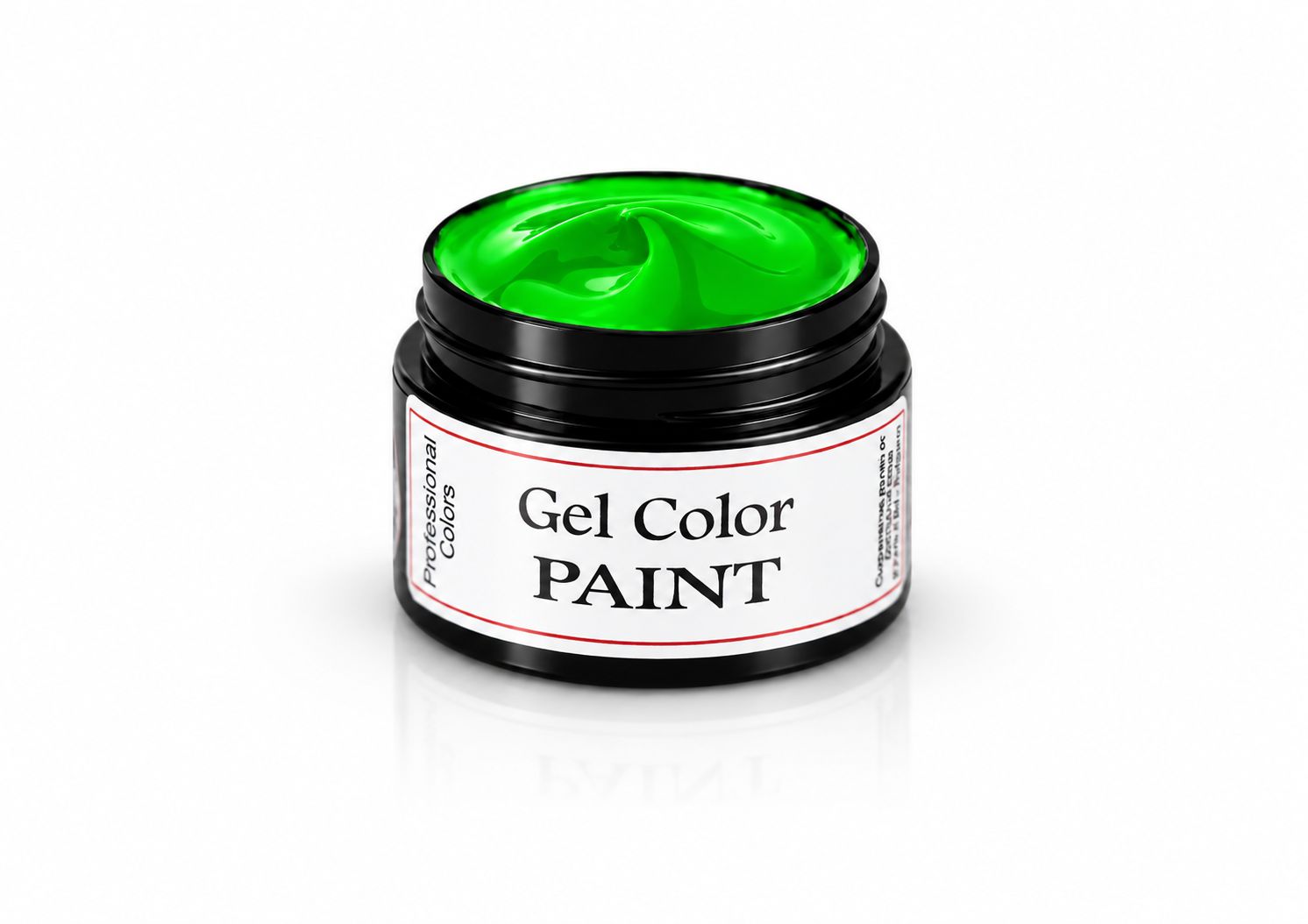 gel-paint-neon-green-xdynamic Gel Color XDynamic 5ml – Verde Neon pentru Nail Art - imagine 1