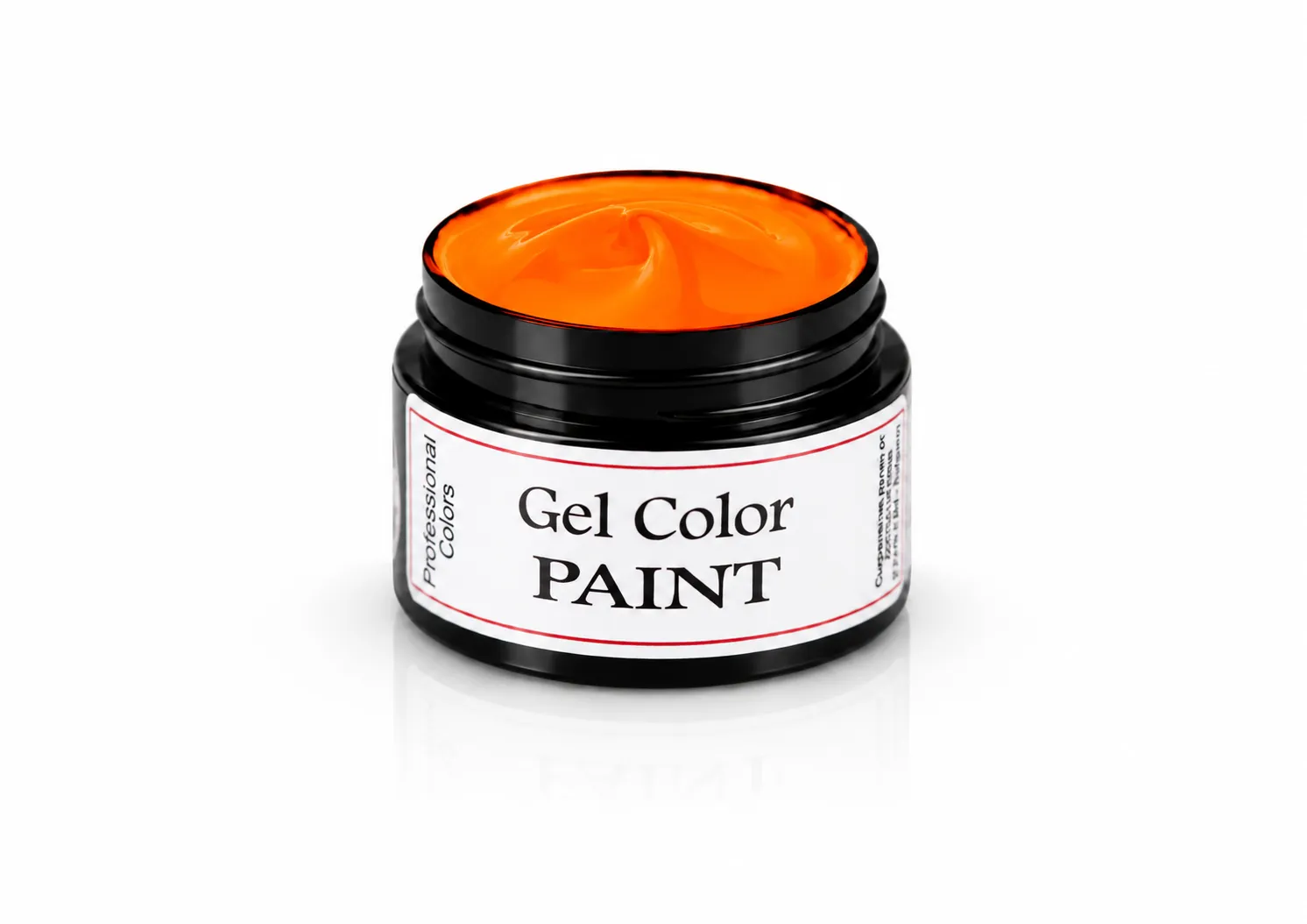 gel-paint-neon-orange-xdynamic Gel Color XDynamic 5ml – Orange Neon pentru Nail Art - imagine 1